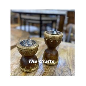 Ensemble de brûleurs à encens en bois et en métal Mubkhar, trois pièces, forme ronde, brûleur à bakhoor oud à prix abordable - Product Image 6