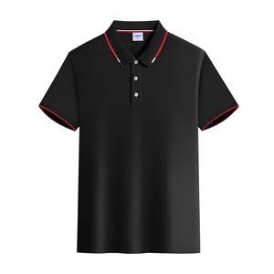 Solapa de moda informal para hombre para Polo, Camiseta de algodón en blanco transpirable con estampado bordado de logotipo personalizado para deportes y golf - Product Image 5