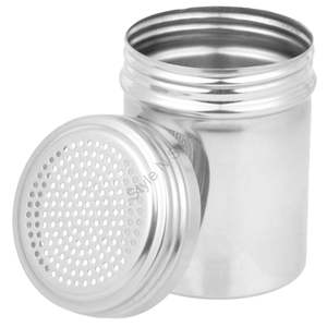 Salière et poivrière en acier inoxydable avec poignées - Product Image 2