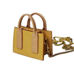 Genuine Leather Lady Vintage Spring/Winter Summer Fashion Waterproof Zipper <b>Mini</b> Portable One-shoulder Crossbody Tote Bag <b>Canvas</b> - Product Image 2