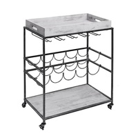 Chariot de bar moderne et attrayant en métal doré, chariot de cuisine de haute qualité, best-seller pour hôtels, restaurants, mariages et usage domestique