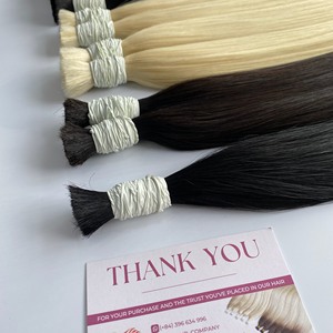 Calidad superior Un donante Cabello humano Rubio crudo Super Doble dibujado Humano vietnamita Las mejores extensiones de cabello Cabello de color rubio El más barato - Product Image 4