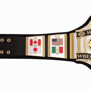 Venta al por mayor WWE Legacy Title Custom Championship Belt Wrestling Cinturón de artes marciales Placas de zinc Boxeo MMA Cinturones de campeonato de cuero - Product Image 3