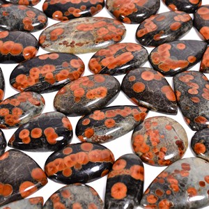Cabochon obsidienne d'arachide naturelle AAA + qualité forme mixte Quartz pierres précieuses en vrac tailles personnalisables pour les créateurs de bijoux - Product Image 6