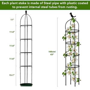 Support de plante en métal géométrique tendance offrant un attrait esthétique aux arrangements de décoration vertes modernes à l'intérieur - Product Image 3