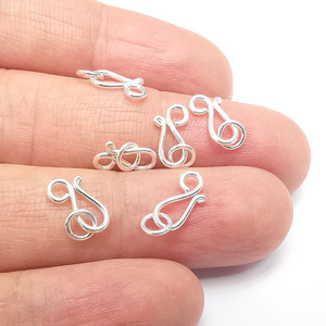 ตะขอเกี่ยวสเตอริงเงินสำหรับ925 | เครื่องประดับค้นพบสำหรับการทำสร้อยคอและสร้อยข้อมือ - Product Image 1