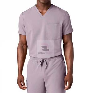 Ensemble de blouses médicales pour hommes en coton tissé de haute qualité, respirant et confortable - Product Image 2