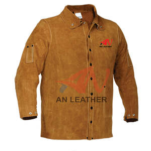 Veste de soudage en cuir fendu, veste de soudage en cuir, veste de sécurité - Product Image 1