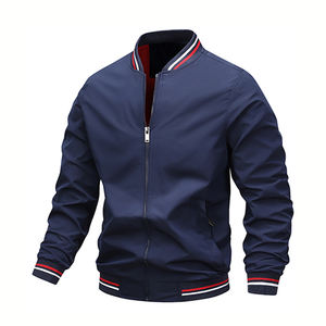 Nueva llegada de chaquetas de béisbol ligeras para hombre personalizado OEM Full Zip Pilot Bomber abrigos al aire libre rompevientos para la temporada de primavera - Product Image 3
