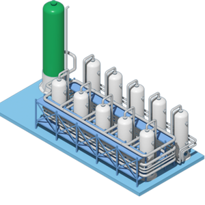 Sistema de procesamiento de purificación de biogás 40M3 de bajo consumo, eliminación de CO2, sistema de gas natural biológico de carbón a gas natural - Product Image 6