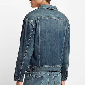 Services OEM, veste en jean pour homme de haute qualité, design personnalisé, hiver, 100% coton, logo personnalisable sur le devant - Product Image 2