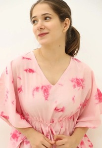 Nuevo Vestido de Novia Estilo Kaftán de Algodón con Estampado Tie-Dye, Manga Larga, Largo hasta el Suelo, Estilo Vintage, Corte en A, con Decoración de Encaje - Product Image 2