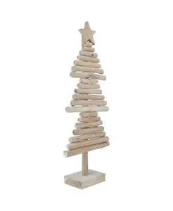 Caja de madera de alta calidad hecha a mano, soporte para árbol de Navidad, nuevo hermoso diseño, Collar de árbol de madera para decoración festiva - Product Image 1