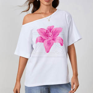 Camiseta gráfica extragrande de diseño único transpirable Camiseta gráfica extragrande hecha al por mayor de fábrica para mujer - Product Image 3