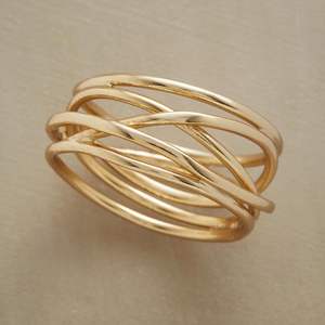 Anillo de Servilleta de Metal Moderno, Elegante Decoración para Bodas y Cenas, Juego de Porta Servilletas Contemporáneo y Estilizado, Lujoso, Pulido, Duradero y Ecológico - Product Image 1