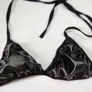 Soutien-gorge en cuir tendance pour femme, grande taille, respirant, léger, confortable, avec détails raffinés, logo frontal, maintien élevé pour le yoga - Product Image 6