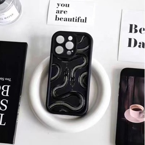 Funda para Teléfono, Precio Bajo, Diseño de Serpiente <span class=keywords><strong>Mamba</strong></span> <span class=keywords><strong>Negra</strong></span>, Color Mate, para iPhone XS MAX 16 PRO MAX, Protección Total Contra Caídas - Product Image 2