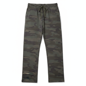 Pantalon de pyjama en coton camouflage pour homme, coupe décontractée, avec cordon de serrage et poches, pantalon de détente pour dormir - Product Image 5