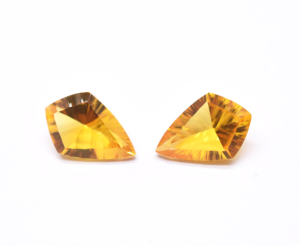 Citrine Quartz découpé au Laser pierre précieuse forme de cerf-volant 15X10mm taille 4.20 Cts laboratoire créé pierre précieuse bijoux à bricoler soi-même Application pierres précieuses en vrac - Product Image 2