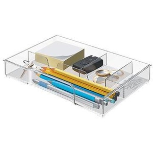 Leitz <b>Drawer</b> <b>Boxes</b> Plus WOW Clear Plastic Insert 245 X 33 X 165 mm Desktop Organizer - Product Image 1