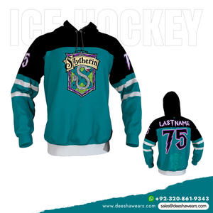 Jersey de hockey sobre hielo para hombre, sudadera de lana, entrenamiento de invierno, ropa deportiva con capucha para jugadores y fanáticos, estilo de conjunto - Product Image 6