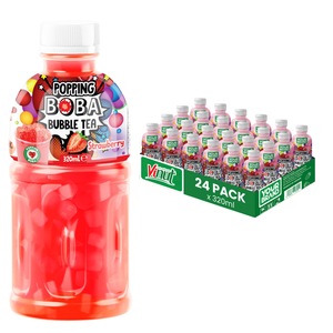 OEM/ODM 330ml Popping Boba Bubble Tea Botella de bebida de jugo de fresa Sin azúcar Bajo en grasa Muestra gratis de Vietnam al por mayor - Product Image 1