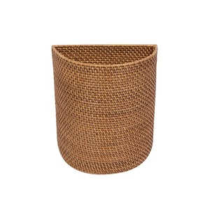 Cesta de almacenamiento semicircular de ratán, cesta de almacenamiento hecha a mano, venta al por mayor, ecológica, hecha en Vietnam - Product Image 2