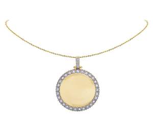 Fait sur mesure VVS Moissanite Diamant Glacé En S925 Argent Hip Hop Image Mémoire Pendentif Pour Rappeur Cadeau - Product Image 3