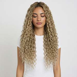 Virgin European Remy Human Hair Weft Extensions 3B #18a Ash Blonde <b>Body</b> <b>Wave</b> - Product Image 2