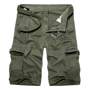 Shorts Cargo en Laine pour Hommes Grande Taille Vintage Personnalisés de Haute Qualité, Respirants, Écologiques et à Séchage Rapide, Noirs - Product Image 4