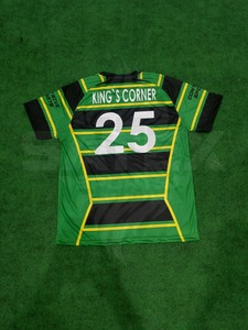 Maillots de football personnalisés en polyester 100% - Sublimation - Léger - Respirant - Col en V - Manches courtes - Uniforme - Haute qualité - Service OEM - Product Image 4