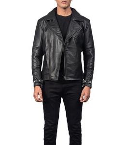 100% servicio OEM de cuero puro mejor calidad chaqueta de bicicleta de Motor chaqueta de béisbol de cuero Original para hombres - Product Image 3