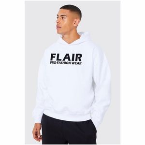 เสื้อมีฮู้ดแบบสวมหัวของผู้ชายผ้าคอตตอนออร์แกนิก100% โอเวอร์ไซส์ลายปักลูกปัดสำหรับฤดูหนาว - Product Image 6