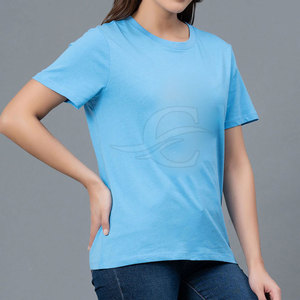 T-shirt femme avec logo personnalisé, meilleur prix, couleur personnalisée, fabriqué au Pakistan - Product Image 2