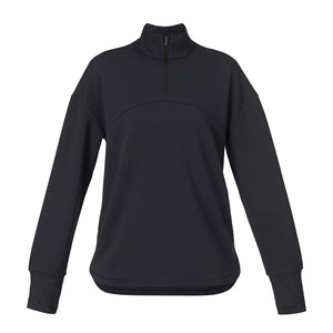 High Quality Custom Plus Size Women's Breathable Knitted Fleece Crewneck Embroidered <b>Zipper</b> Casual Wholesale Activewear OEM/ODM - Product Image 1