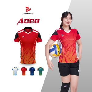 Uniformes de voleibol para exteriores Acer Unisex de alta calidad, recién llegados, juego de venta al por mayor para adultos, buen precio, colores personalizados 100% - Product Image 2