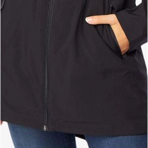 Impermeabile da donna 32 Degrees con cappuccio e vita regolabile, colore nero, taglia extra small, impermeabile per viaggi ed escursioni - Product Image 3