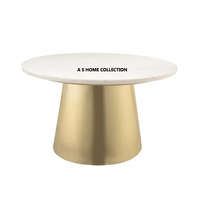Table basse en aluminium, métal et verre plaqué or avec motif de cerf Mobilier de bureau pour le salon et les chambres à coucher de qualité supérieure