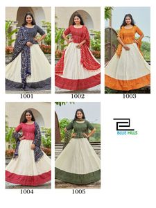 À la mode traditionnel ethnique Bandhani imprimer Lehenga Choli Dupatta ensemble entièrement cousu coton lourd Satin pour les femmes indien pakistanais - Product Image 6