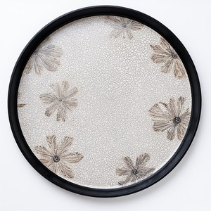 Placa de carga de hierro gris piedra lunar, acabado gris apagado inspirado en piedras preciosas, Art Deco ligero moderno para decoración sofisticada - Product Image 6