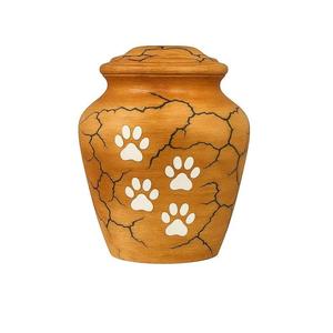 Handmade Wooden Pet <b>Urn</b> Cremation Keepsake Jar Engraved Paw Print Memorial <b>Urn</b> for Dog or <b>Cat</b> - Product Image 1