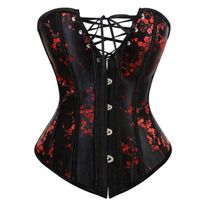 New wholesale Sexy <b>Lace</b> up Women Clothes Black Waist Trainer Overbust <b>Corset</b> Tops Shapers <b>Corsets</b> and Bustiers for Ladies - Product Image 1