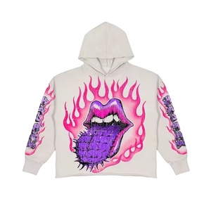 Sweat à capuche unisexe style américain, coupe classique, 100% coton molletonné/éponge française, respirant, pour l'hiver, avec impression DTG - Product Image 2
