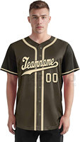 Maillot de baseball unisexe antibactérien 100% polyester respirant à séchage rapide, broderie/impression, col en V, sans manches, poches