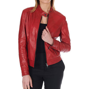 Vestes en cuir pour femmes à prix avantageux, nouvelle collection, vestes en cuir véritable et en cuir PU personnalisées en gros - Product Image 3