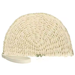 Bolso de jacinto de agua en forma de semicírculo con diseño de lujo moderno de moda 2025, bolso de moda ecológico hecho a mano para mujer - Product Image 1