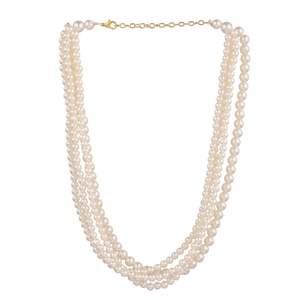 Indian Wedding Jewelry Faux <b>Pearl</b> Layered Chain Trandy <b>Necklace</b> <b>Set</b> Indian Manufacturer Wholesale Jewellery for Women - Product Image 1