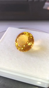 Lupa natural Citrino limpio Corte redondo Calidad AAA con excelente brillo Origen de Brasil Calidad AAA Brillo AAA y perfecto para joyería - Product Image 4