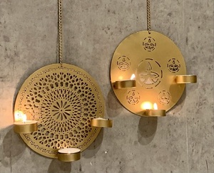 European Style Iron Hexagon <b>Tea</b> <b>Light</b> Candle Holder Romantic Simple Home Decoration with Digital Printing Candle Stand - Product Image 6