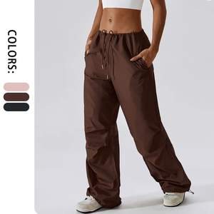 Pantalones de chándal holgados informales Vintage para mujer 2023, pantalones Cargo holgados de gran tamaño, cierre de cintura elástica, venta al por mayor para ropa de calle de otoño - Product Image 3